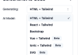 将UI界面/截图转换为前端代码(HTML/Tailwind CSS/React/Vue.js)