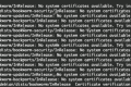 debian apt update 提示 No system certificates available. Try installing ca-certificates.